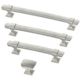 Wrapped Square 1-3/16 in. (30mm) Satin Nickel Cabinet Knob