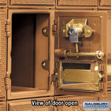 2000 Series Brass Front Loading Mailbox with 30 Doors - Super Arbor