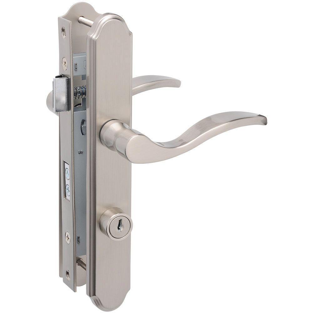 Satin Nickel Serenade Mortise Set Door Latch - Super Arbor