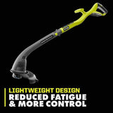 RYOBI ONE+ 18-Volt Lithium-Ion Electric Cordless String Trimmer and Edger - 1.3 Ah Battery and Charger Included