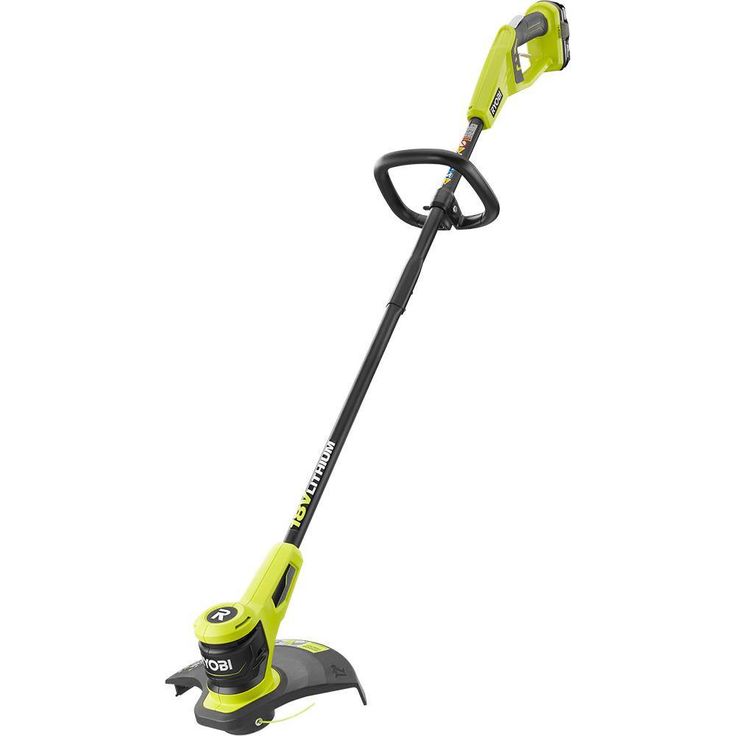 RYOBI ONE+ 18-Volt Lithium-Ion Electric Cordless String Trimmer 2.0 Ah Battery and Charger Included