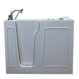 Nova Heated 45.75 in. Walk-In Whirlpool Bathtub in White with 1.28 GPF Single Flush Toilet - Super Arbor