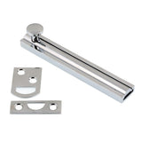 4 in. Solid Matte Black Brass Surface Bolt - Super Arbor