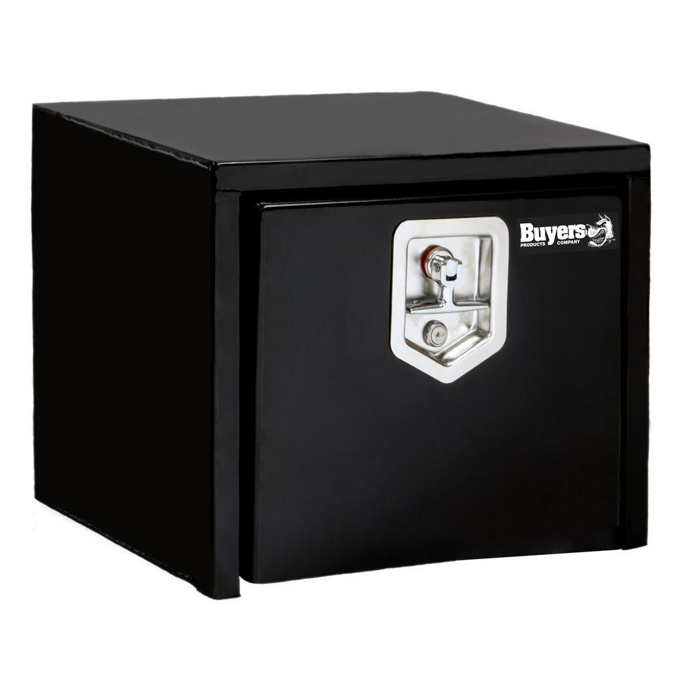 14 in. x 12 in. x 18 in. Gloss Black Steel Underbody Truck Tool Box - Super Arbor