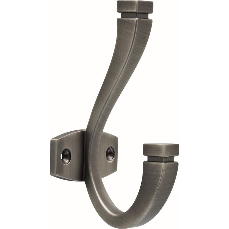 Warm Industrial 5 in. Brushed Brass Coat Hook