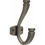 Warm Industrial 5 in. Brushed Brass Coat Hook