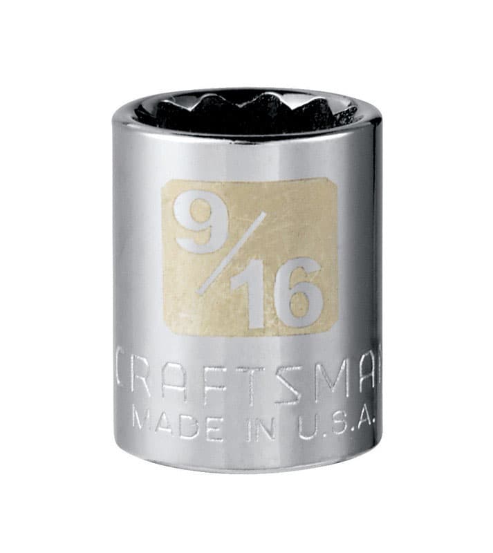 Craftsman 9/16 in. SAE 12 Point Standard Socket