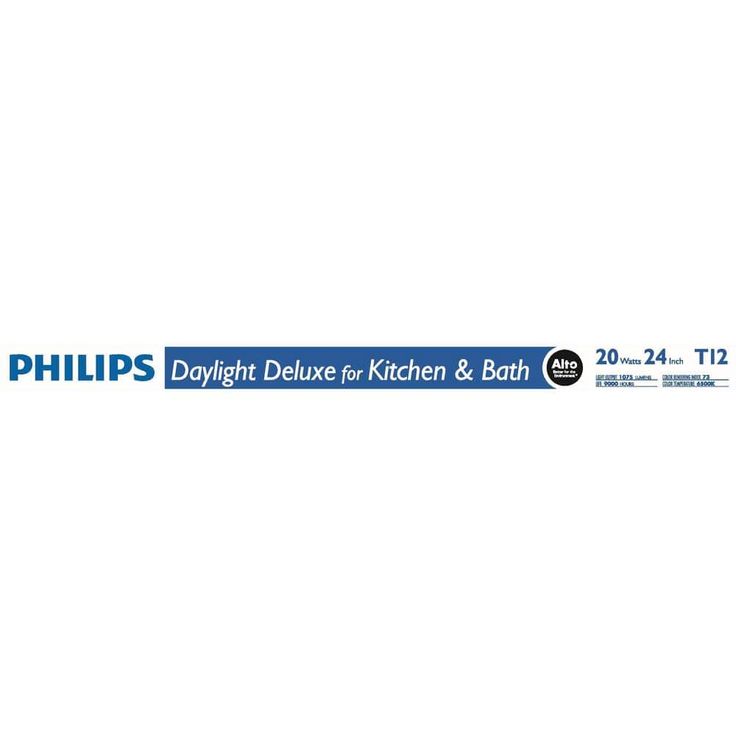 Philips 20-Watt 2 ft. Linear T12 ALTO Fluorescent Tube Light Bulb Daylight Deluxe (6500K)