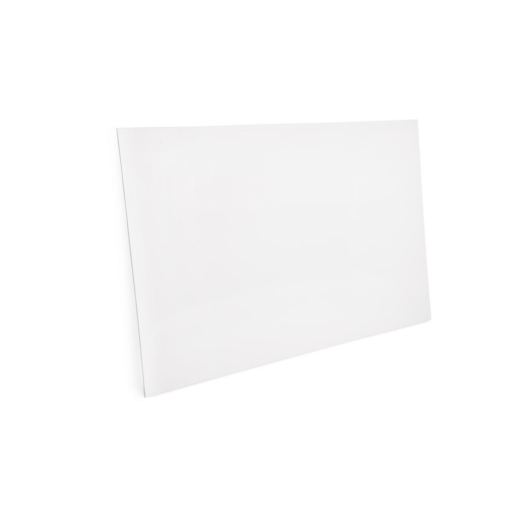 Flat 60 in. W x 90 in. H 8-Piece Glue Up Cultured Marble Alcove Shower Wall Surround in Matte White - Super Arbor