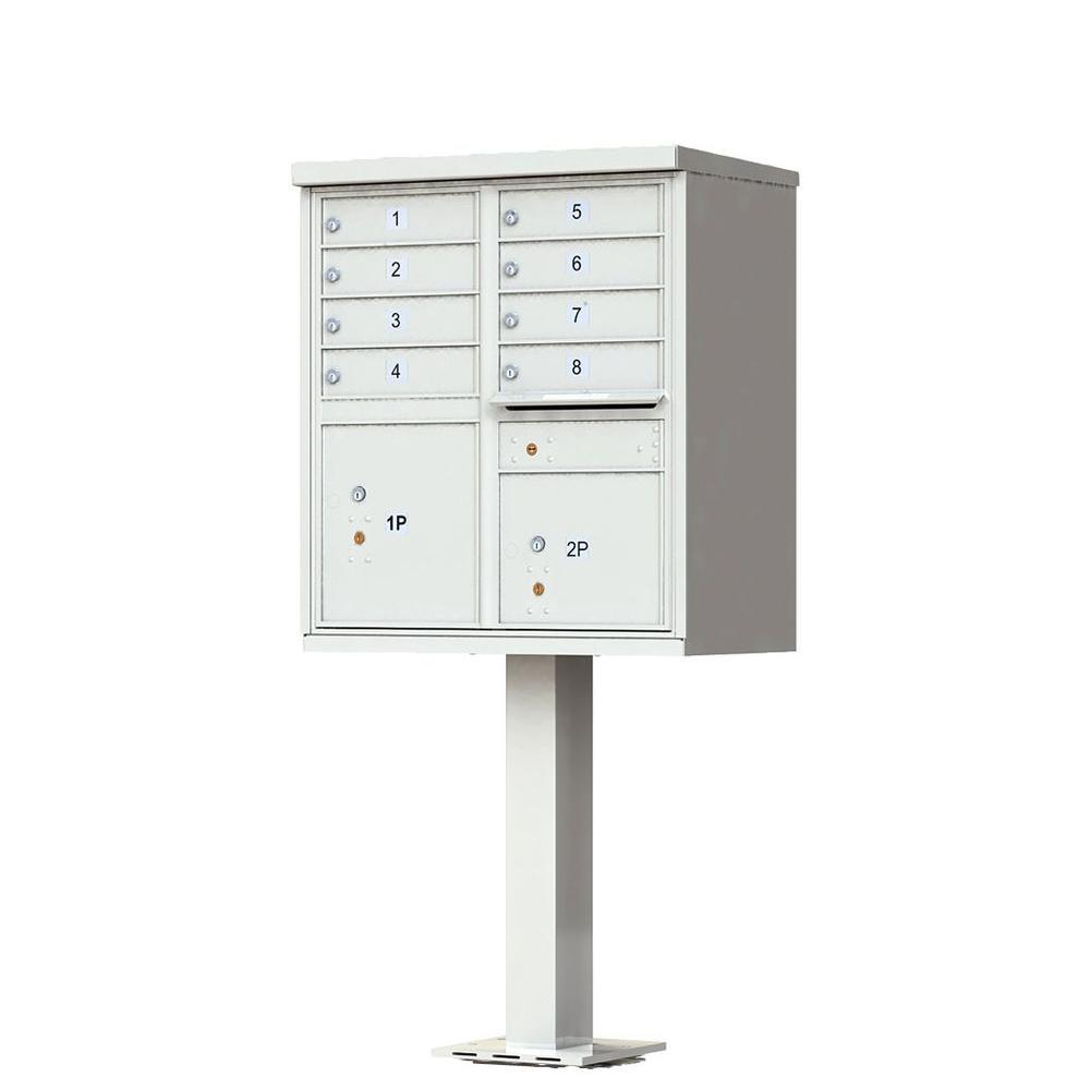 16-Mailboxes 1-Outgoing Mail Compartment 2-Parcel Lockers Pedestal Mount Cluster Box Unit - Super Arbor