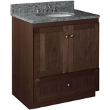 Shaker 42 in. W x 21 in. D x 34.5 in. H Vanity Cabinet Only in Natural Alder - Super Arbor