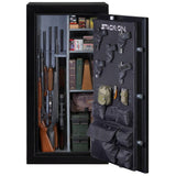 Elite 30-Gun Fireproof Safe with Electronic Lock, Black - Super Arbor