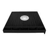Redi Base 48 in. x 48 in. Double Threshold Shower Base with Center Drain and Polished Chrome Drain Plate - Super Arbor