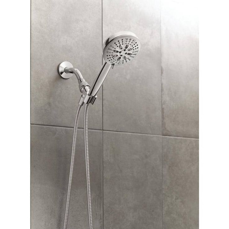 HydroEnergetix 8-Spray 5 in. Single Wall Mount Handheld Adjustable Shower Head in Chrome