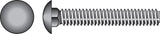 Hillman 1/2 in. x 8 in. Hot-Dipped Galvanized Steel Carriage Bolts, Coarse Thread (25-Pack)