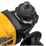FLEXVOLT 60-Volt MAX Lithium-Ion Cordless Brushless 4-1/2 in. Angle Grinder with Battery 2Ah, Charger and Contractor Bag