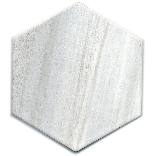 Style Selections Chique Gris 8-in x 8-in Glazed Porcelain Marble Look Floor Tile