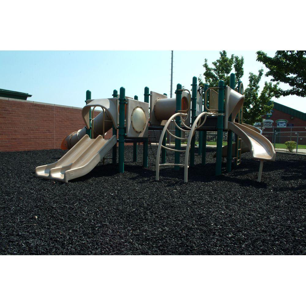 38.5 cu. ft. Espresso Black Rubber Mulch - Super Arbor
