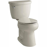 Cimarron Comfort Height 2-Piece 1.28 GPF Single Flush Round Toilet with AquaPiston Flush Technology in White - Super Arbor