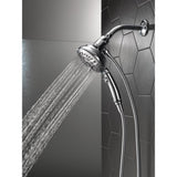 SureDock 7-Spray 5 in. Single Wall Mount Handheld H2Okinetic Shower Head in Chrome - Super Arbor