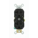 20 Amp Commercial Grade Duplex Outlet, Brown - Super Arbor