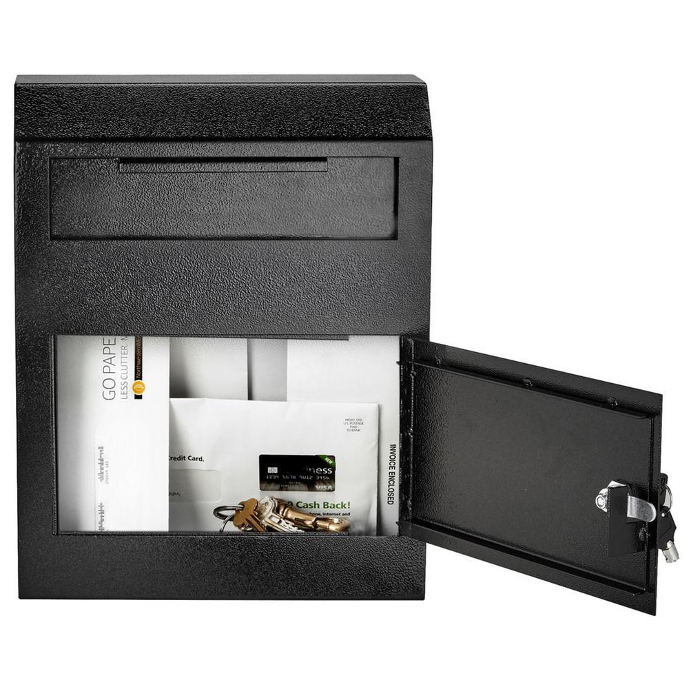 Black Heavy-Duty Secured Safe Drop Box - Super Arbor