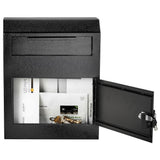 Black Heavy-Duty Secured Safe Drop Box - Super Arbor