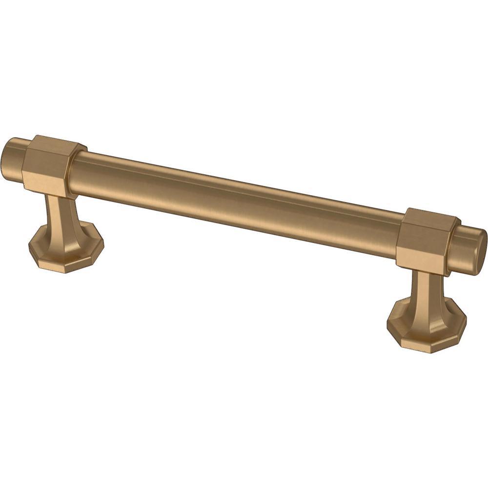 Classic Octagon 6-5/16 in. (160 mm) Champagne Bronze Drawer Pull - Super Arbor