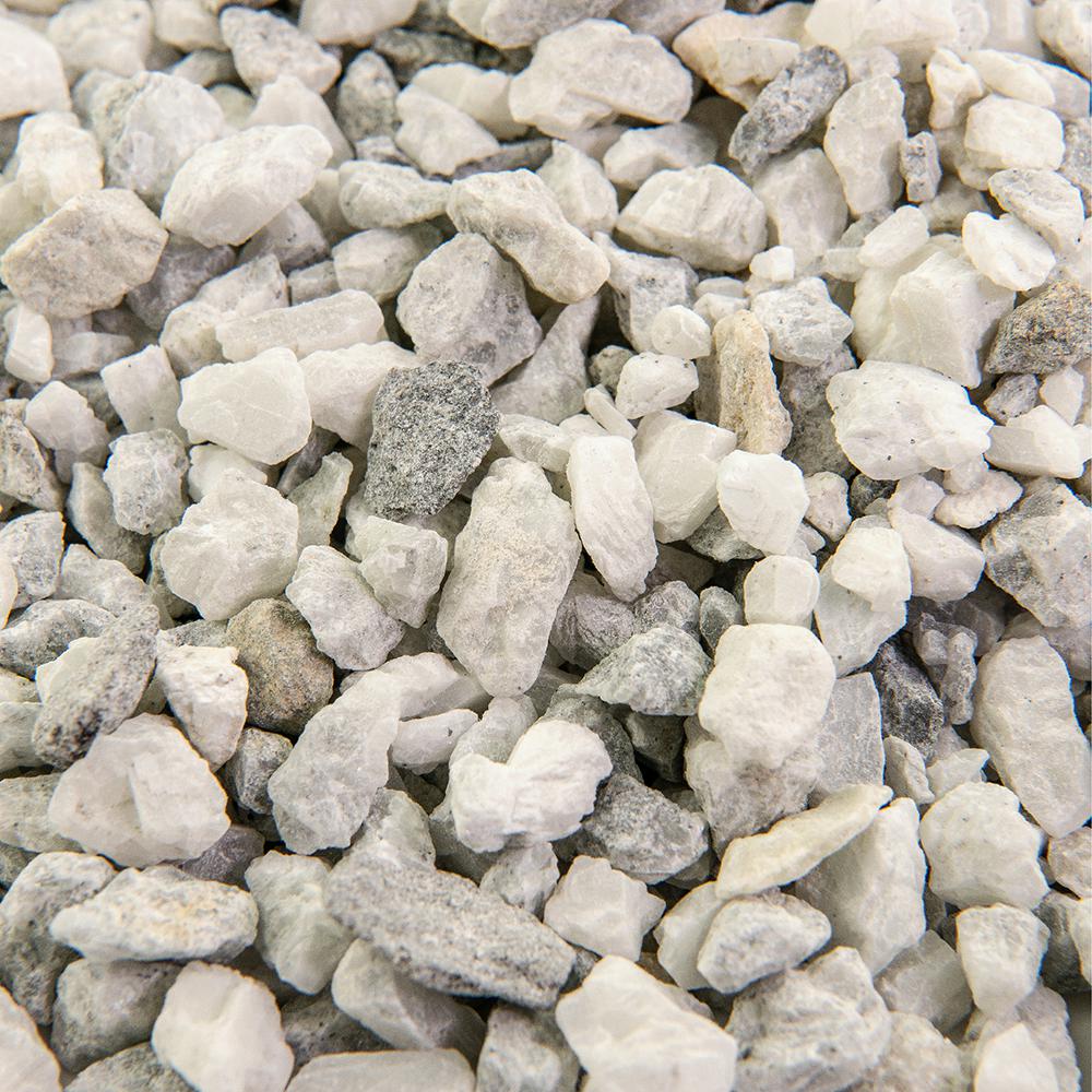 Southwest Boulder & Stone 0.50 cu. ft. 3/8 in. White Ice Bagged Landscape Rock and Pebble for Gardening, Landscaping, Driveways and Walkways - Super Arbor