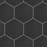 Merola Tile Hexatile Matte Nero 7 in. x 8 in. Porcelain Floor and Wall Tile (7.67 sq. ft./case)
