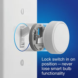 Aurora Smart Bulb Dimmer Switch for Philips Hue Smart Bulbs, White - Super Arbor