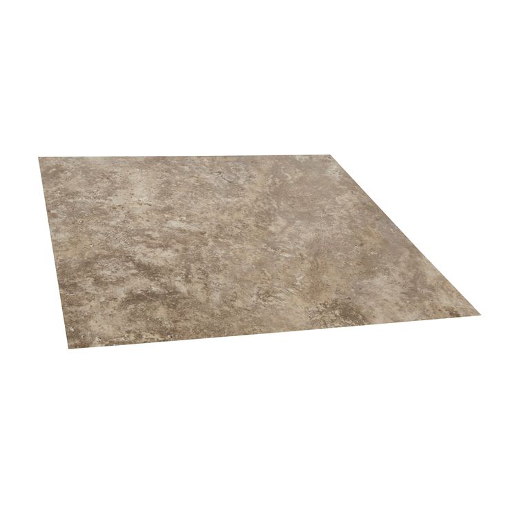 Style Selections Tumbled Stone 3-mil x 12-in W x 12-in L Water Resistant Peel and Stick Luxury Vinyl Tile Flooring