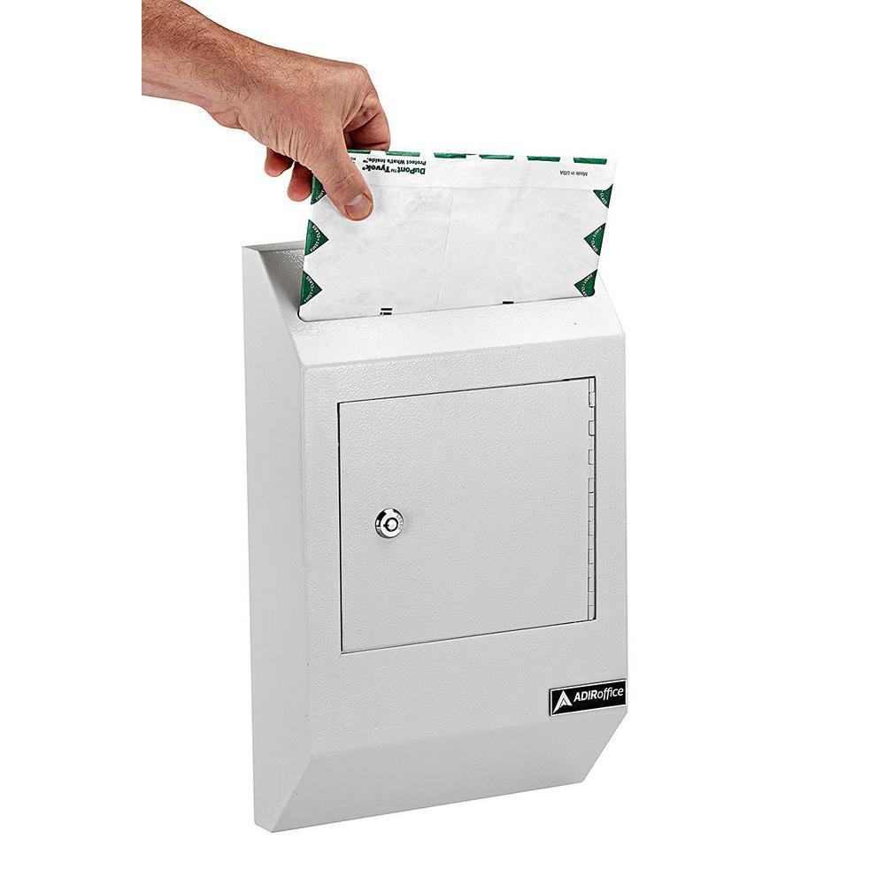 White Heavy-Duty Weatherproof Secured Drop Box - Super Arbor