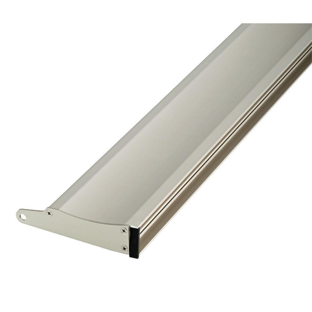27 in. to 36 in. Semi-Frameless Contemporary Pivot Shower Door Track Assembly Kit in Bronze - Super Arbor