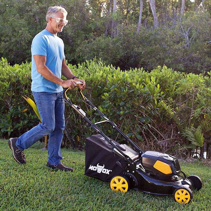 MOWOX 20 in. 82-Volt Self-Propelled Cordless Walk Behind Mower with 5.0 Ah Battery and Charger