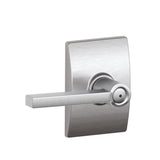 Latitude Aged Bronze Privacy Bed/Bath Door Lever with Century Trim - Super Arbor