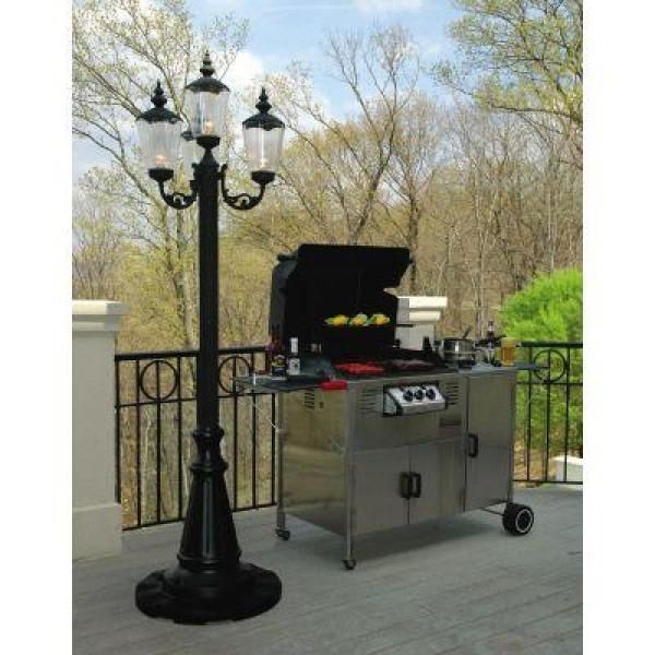 Black Cambridge Park Lantern Patio Lamp