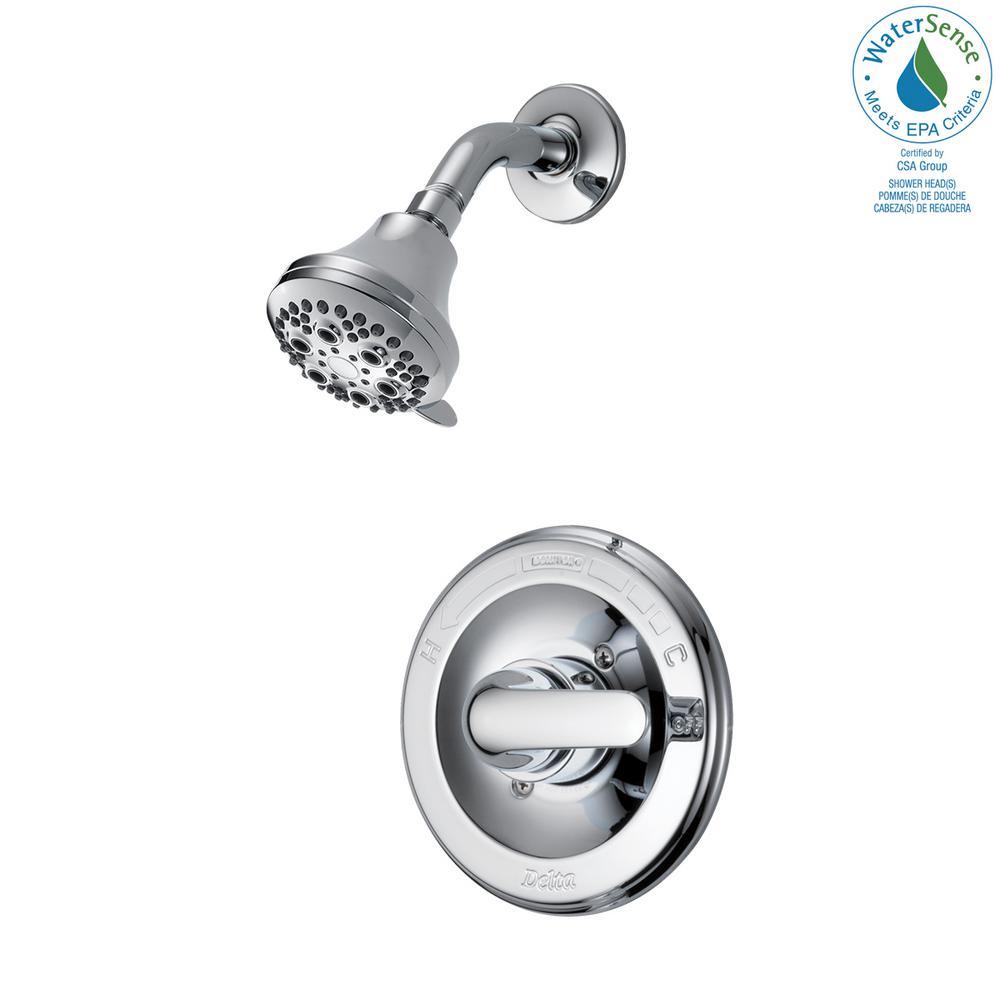Classic Single-Handle 5-Spray Shower Faucet in Chrome (Valve Included) - Super Arbor