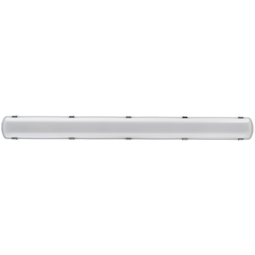 4 ft. 3600 Lumens Integrated LED White Wraparound Light Vapor Tight with Built-In Battery Backup 4000K Bright White - Super Arbor