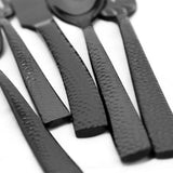 Elite Stonehenge 20-Piece Black Flatware Set (Service for 10)
