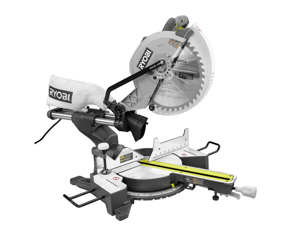 RYOBI 12 in. Sliding Miter Saw with LED (TSS121)