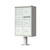 16-Mailboxes 1-Outgoing Mail Compartment 2-Parcel Lockers Pedestal Mount Cluster Box Unit - Super Arbor