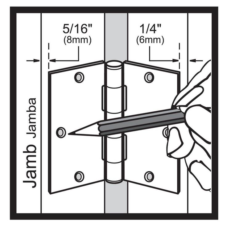 3-1/2 in. Satin Chrome Commercial Grade Door Hinge