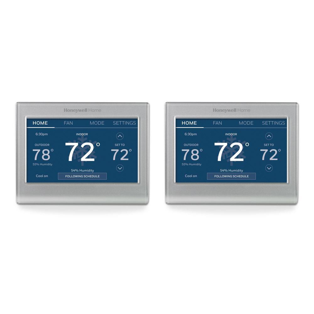 Wi-Fi Smart Color 7-Day Programmable Smart Thermostat with Color-Changing Touchscreen Display - Super Arbor