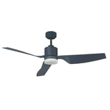 Lucci Airfusion Climate Charcoal Glass Ceiling Fan Light Kit