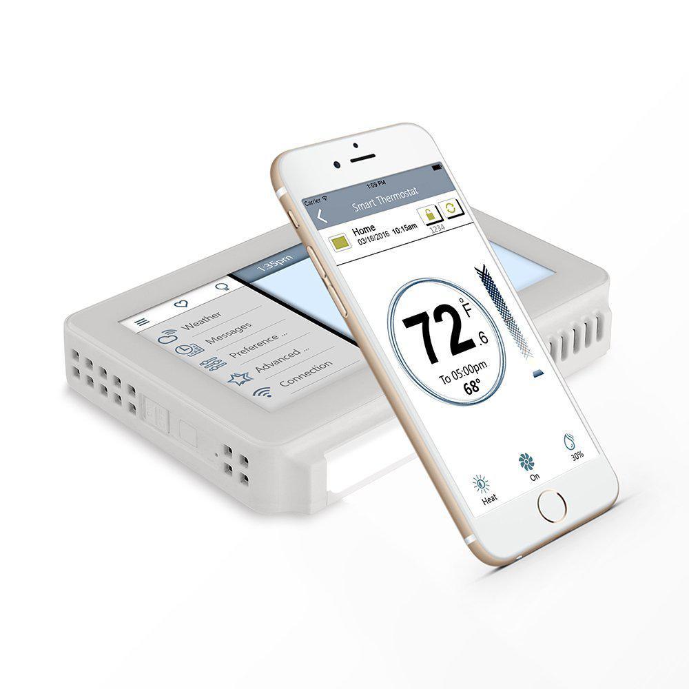 7-Day Programming Smart Thermostat with Touchscreen and App Control - Super Arbor
