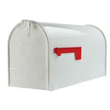 Elite Medium, Steel, Post Mount Mailbox, Black - Super Arbor