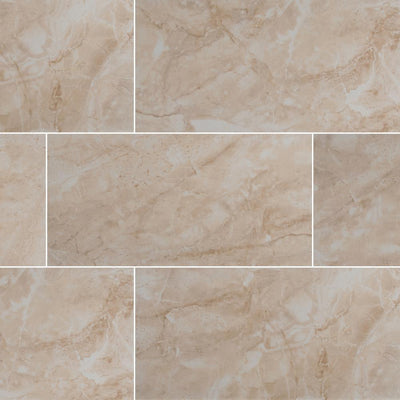 MSI Cancun Beige 12 in. x 24 in. Matte Ceramic Floor and Wall Tile (16 sq. ft. / case) - Super Arbor