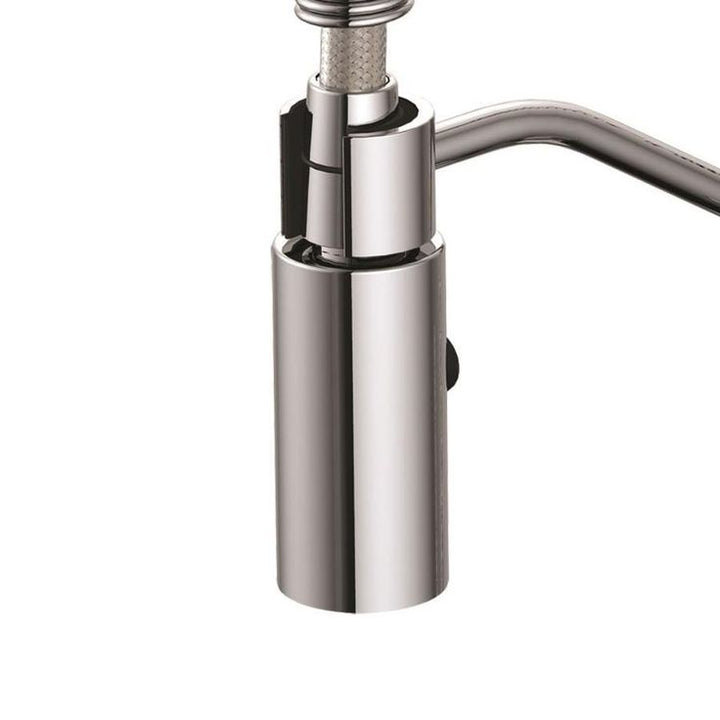 EZ-FLO Metro Chrome 1-Handle Deck-Mount Pre-rinse Handle Kitchen Faucet (Deck Plate Included)