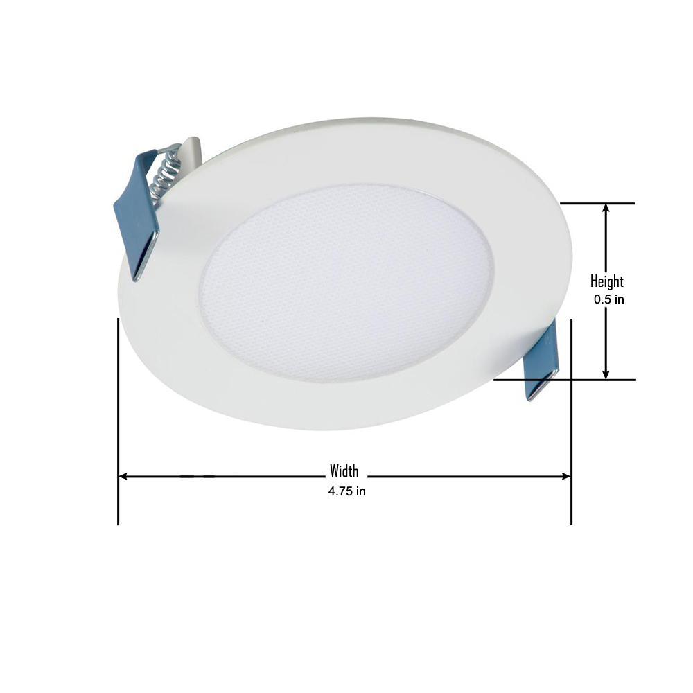 HLB 4 in. Color Selectable New Construction or Remodel Canless Recessed Integrated LED Kit (2-Pack) - Super Arbor